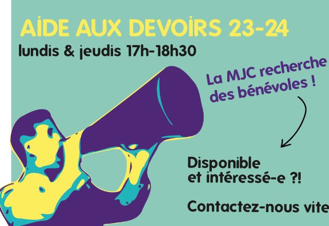 AVIS DE RECHERCHE : bénévoles pour l’Aide aux devoirs !
