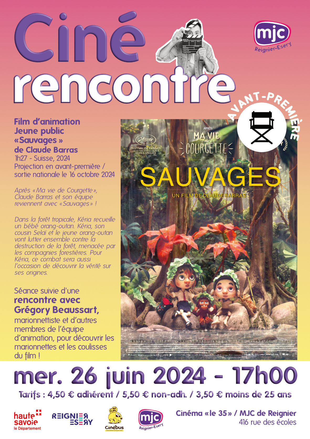 CINÉMA « Sauvages » en avant-première