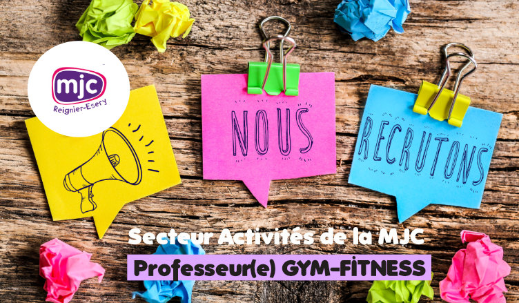 Activités – la MJC recrute 1 professeur de Gym/Fitness