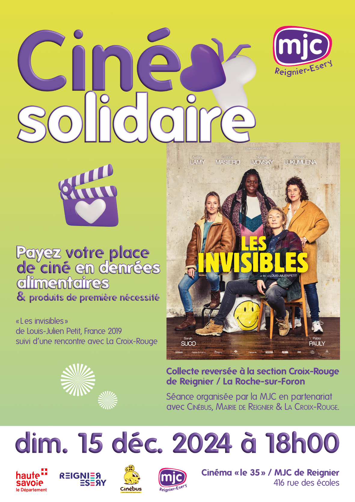 CINÉ SOLIDAIRE « Les invisibles »