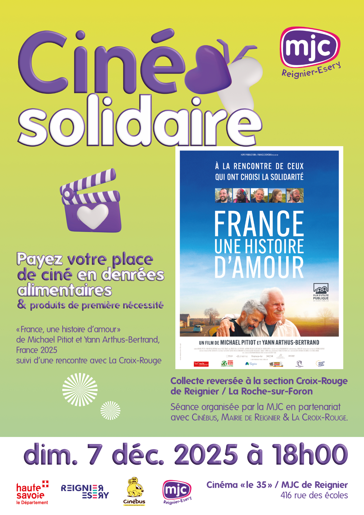 CINÉMA SOLIDAIRE « France, une histoire d’amour »