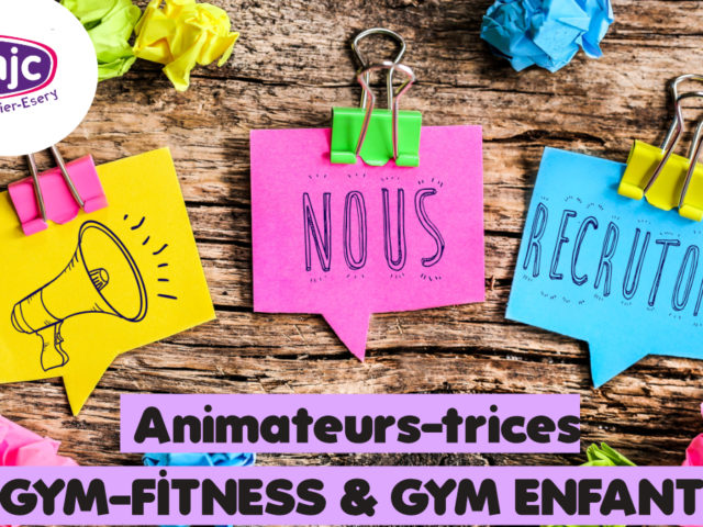 La MJC recrute des animateurs-trices Gym / Fitness et Gym enfants